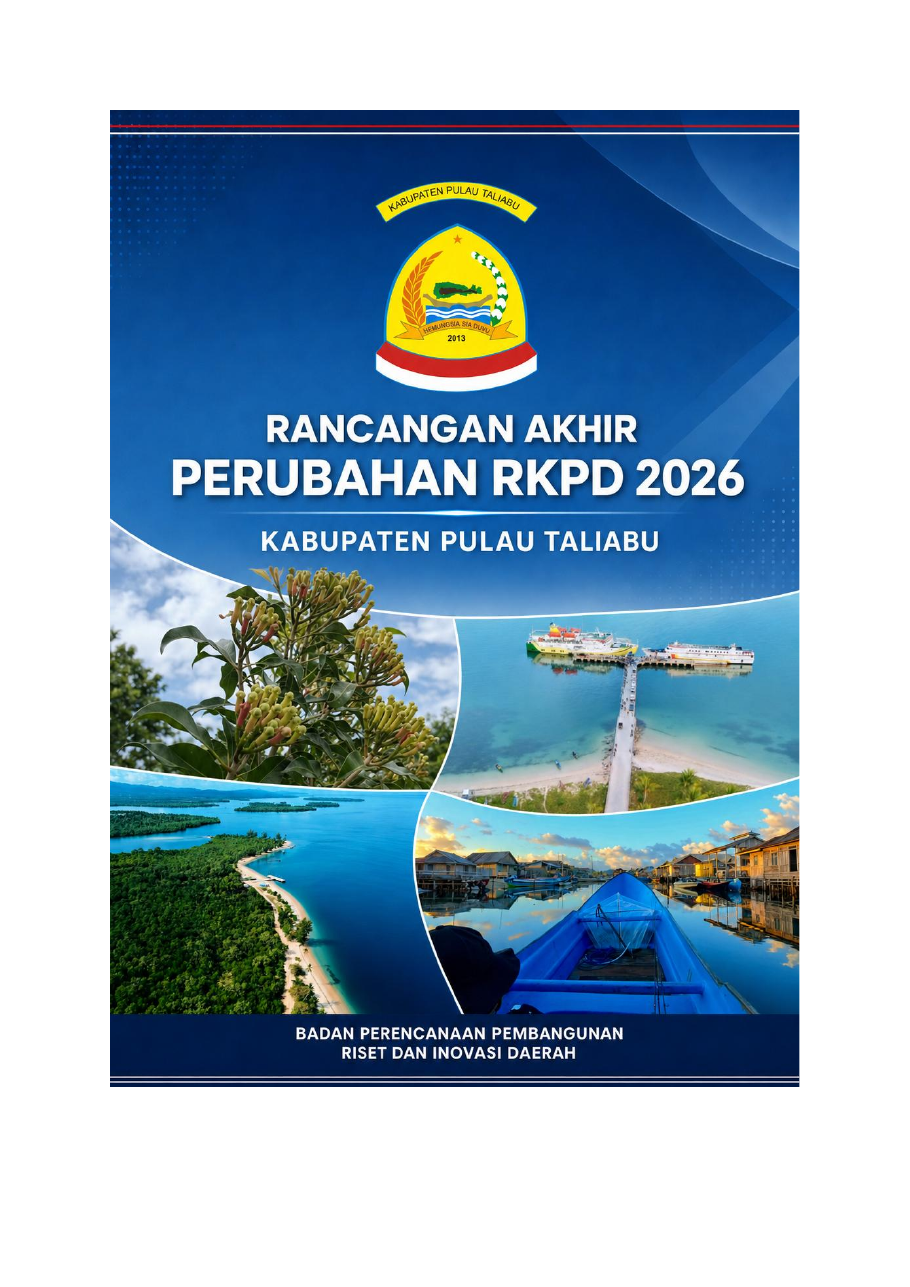 Sampul Rancangan Akhir Perubahan RKPD Kabupaten Pulau Taliabu Tahun 2026