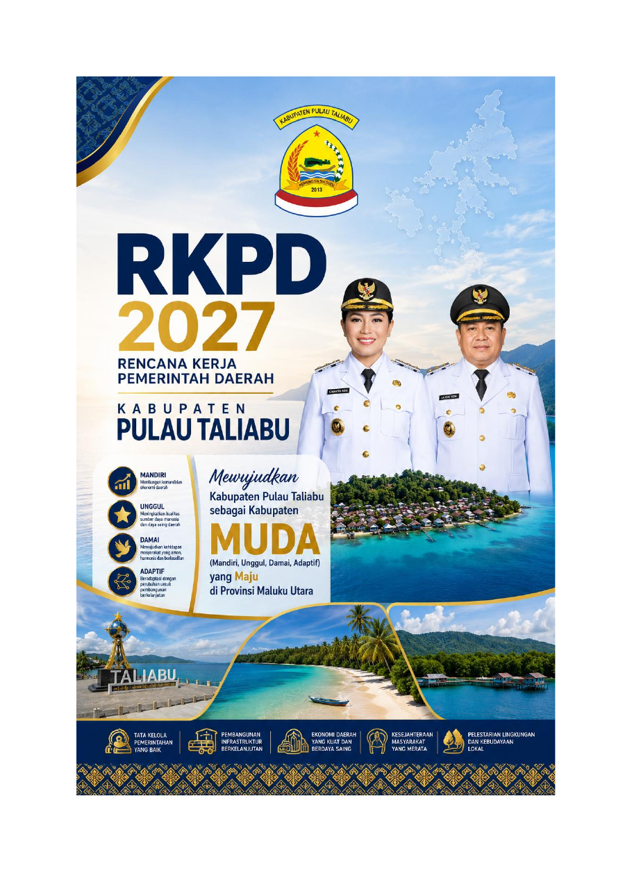 Sampul RKPD Kabupaten Pulau Taliabu Tahun 2027